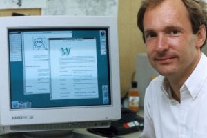 Tim Berners-Lee, pioneer of the World Wide Web, c 1990s.