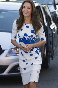 LUTON, ENGLAND - AUGUST 24: Catherine, Duchess of Cambridge visits Youthscape on August 24, 2016 in Luton, England. The Duke and Duchess visited Youthscape at Bute Mills to tour the facility and learn about Youthscape's work, and then meet CHUMS and the OM Group and Luton Council of Faiths and Grassroots for discussions about coping with suicide and supporting young people's mental health and emotional wellbeing across faith groups. (Photo by Eddie Mulholland - WPA Pool/Getty Images)
