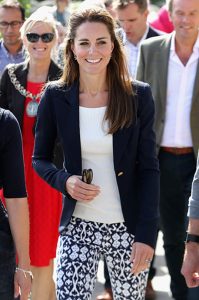 ST MARTINS, ST MARTINS - SEPTEMBER 02: Catherine, Duchess of Cambridge visits the Island of St Martin's in the Scilly Isles on September 2, 2016 in St Martins, England. The Duke and Duches's visit to the Scilly Isles was delayed this morning due to bad weather.  (Photo by Chris Jackson - WPA Pool/Getty Images)