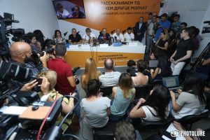 Members of Armenia's Greco-Roman wrestling delegation gave a press conference at Sputnik Armenia press club