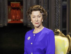 FILE - This undated file image released by Boneau/Bryan-Brown shows Helen Mirren as Queen Elizabeth II in a promotional photo for Peter Morgan’s play "The Audience," directed by two-time Tony Award winner Stephen Daldry. Mirren will star in  “The Audience” on Broadway, with previews in New York starting on Feb. 17, 2015. The show will run through June at the Gerald Schoenfeld Theatre. (AP Photo/Boneau/Bryan-Brown, Johan Persson, File)