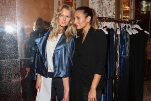 PARIS, FRANCE - OCTOBER 02: Toni Garrn and Siran Manoukian attend the Siran Presentation At Hotel Plazza Athenee as part of the Paris Fashion Week Womenswear Spring/Summer 2017 on October 2, 2016 in Paris, France. (Photo by Pierre Suu/Getty Images for Siran)