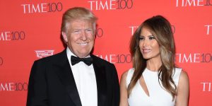 Republican presidential candidate, Donald Trump and wife Melania Trump attend the TIME 100 Gala, celebrating the 100 most influential people in the world, at Frederick P. Rose Hall, Jazz at Lincoln Center on Tuesday, April 26, 2016, in New York. (Photo by Evan Agostini/Invision/AP)