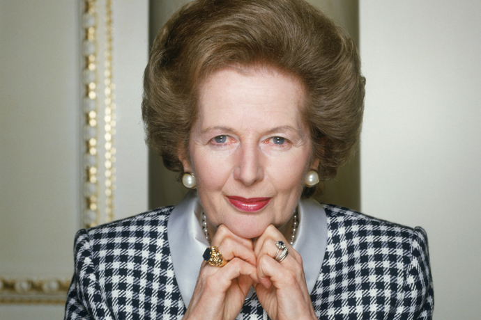 Margaret Thatcher, British Conservative Prime Minister from 1979 to 1990, circa 1990. (Photo by Terry O'Neill/Hulton Archive/Getty Images)